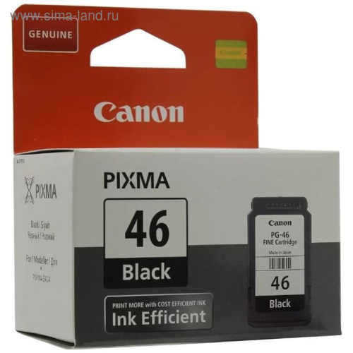 Картридж струйный Canon PG-46 9059B001 черный (15мл) для Canon Pixma E404/E464