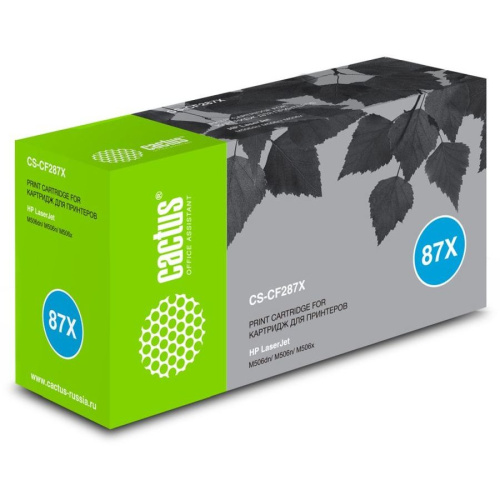 Тонер Картридж Cactus CS-CF287X-MPS черный (24000стр.) для HP LJ M506dn/ M506n/ M506x