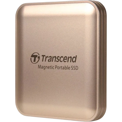 SSD Transcend ESD420 (TS4TESD420G) 4TB USB 3.2 Gen 2.2 Type-C (R/W - 2000/2000 MB/s) Champagne Gold MagSafe