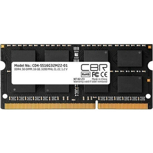 ОЗУ CBR CD4-SS16G32M22-01 DDR4 SODIMM 16GB PC4-25600, 3200MHz, CL22, 1.2V