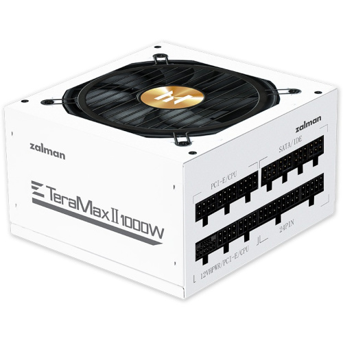 Блок питания Zalman ZM1000-TMX2 WH, 1000W, ATX12V v3.0, APFC, 12cm Fan, 80+ Gold Gen5, Full Modular, White, Retail