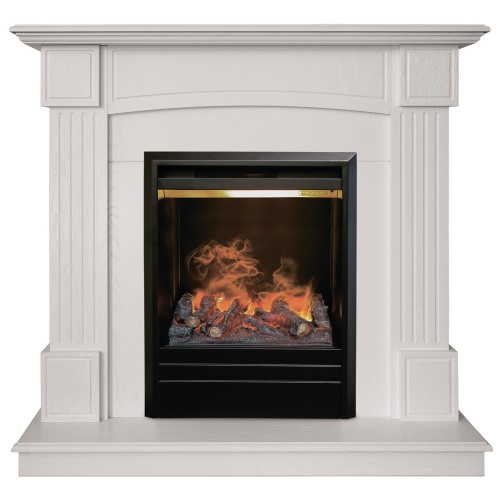Электрокамин RealFlame Andrea WT фактурный белый с очагом 3D Olympic