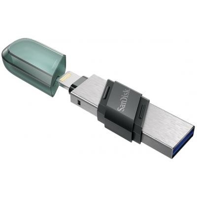 USB-флешка Sandisk 128Gb iXpand Flip SDIX90N-128G-GN6NE USB3.1 зеленый/серебристый