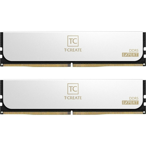 ОЗУ TEAMGROUP T-Create Expert 32GB (CTCWD532G6400HC32ADC01) (2x16GB) DDR5 6400MHz CL32 (32-39-39-84) 1.35V / White
