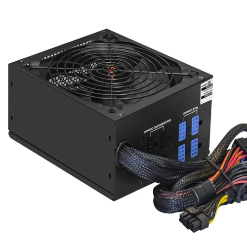 Блок питания ExeGate 900PPX EX222114RUS 900W ATX, APFC, КПД 82 (80 Plus), 14cm fan, 24pin, 2x(4+4)pin, PCIe, 5xSATA, 4xIDE, black, RTL