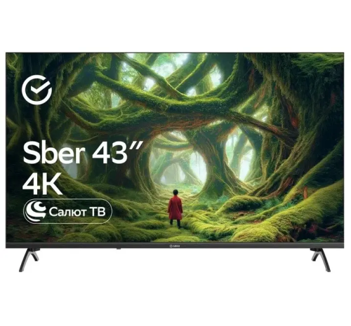 43" (109 см) Телевизор Sber SDX-43U5500DBA черный