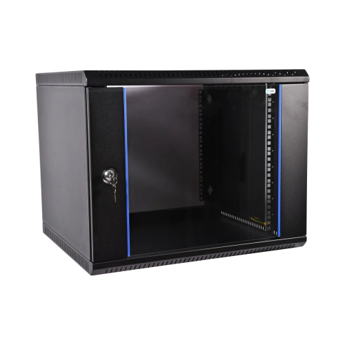 Шкаф коммутационный ЦМО ШРН-Эконом ШРН-Э-12.650-9005 настенный 12U 600x650мм черный