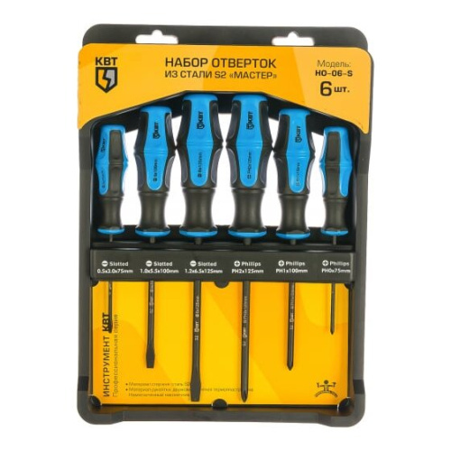Набор отверток КВТ Мастер НО-06-S (78622)