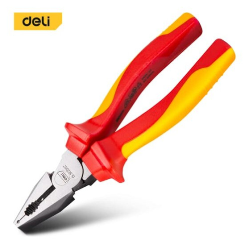 Плоскогубцы комбинированные Deli DL512007 диэлектрические 180мм