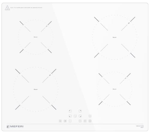 Индукционная варочная поверхность Meferi MIH604WH POWER