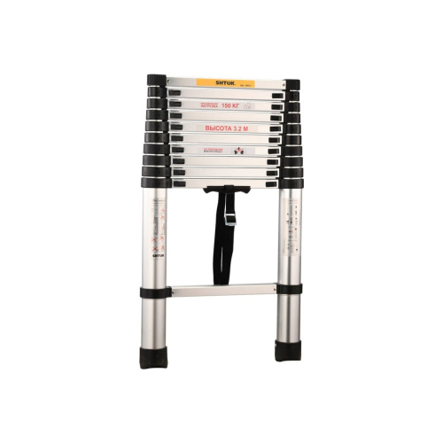 Лестница телескопическая SHTOK 20013 3.2м без чехла