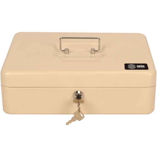 Ящик для денег Cactus CS-CB-004WT 90x300x240 бежевый металл