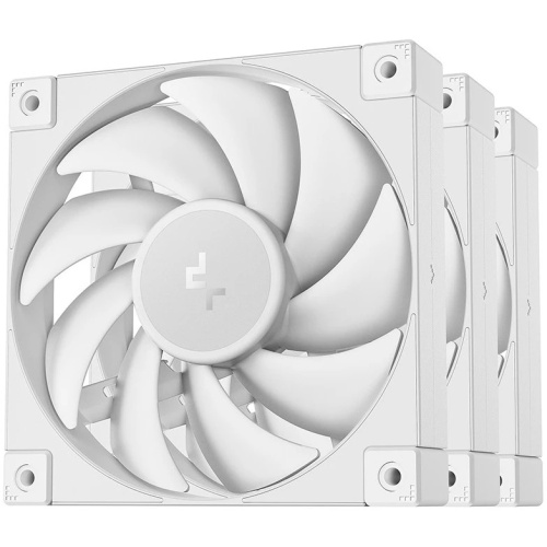 Вентилятор DEEPCOOL FD12 WH-3 in 1 120x120x25мм (PWM, белый, 400-2050об/мин) Color BOX