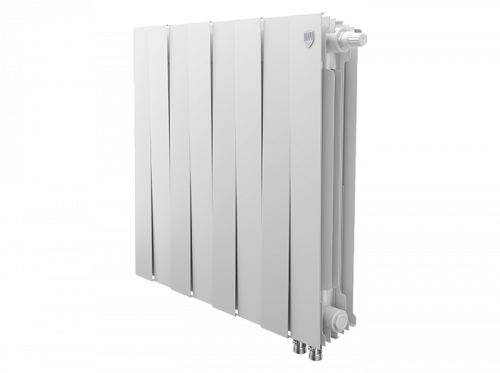 Биметаллический радиатор отопления  Royal Thermo Pianoforte 500 Vdr80 8 Секций Bianco Traffico