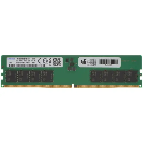 ОЗУ Samsung M323R4GA3BB0-CQK DDR5 32Gb 4800MHz RTL PC5-38400 CL40 DIMM 288-pin 1.1В dual rank Ret