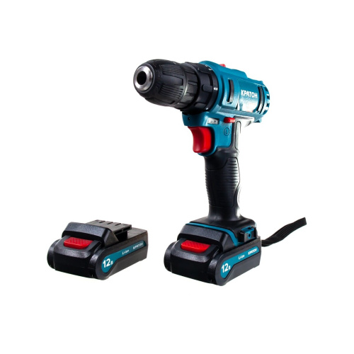 Дрель-шуруповерт КРАТОН CD-12-Li-1,5 (3 11 01 054) 1.5Ач, с двумя аккумуляторами