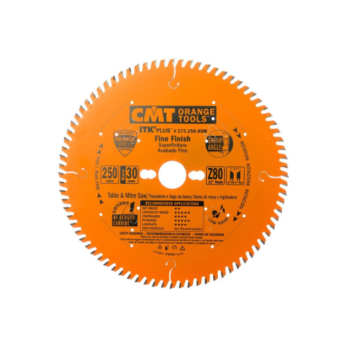 Диск пильный по ламинату CMT 250x30x2,4/1,6 273.250.80M
