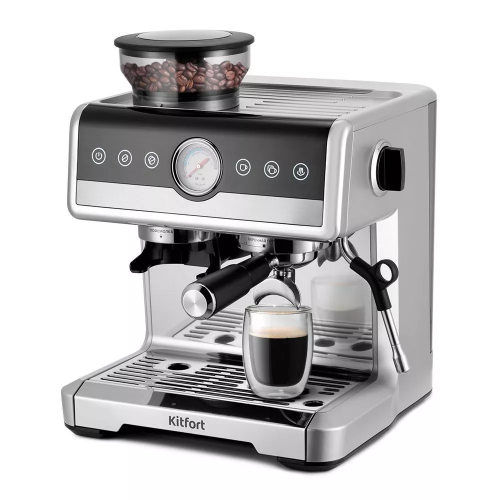 Кофеварка Kitfort Кт-7413 Нерж/Черный