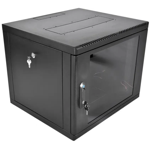 Шкаф коммутационный ЦМО ШРН-М-9.650-9005 настенный 9U 600x650мм черный