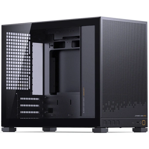 Корпус JONSBO D32 STD Black без БП, боковая панель из закаленного стекла, mini-ITX, micro-ATX, черный