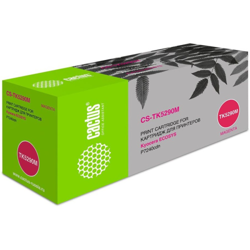 Тонер Картридж Cactus CS-TK5290M пурпурный (13000стр.) для Kyocera ECOSYS P7240cdn