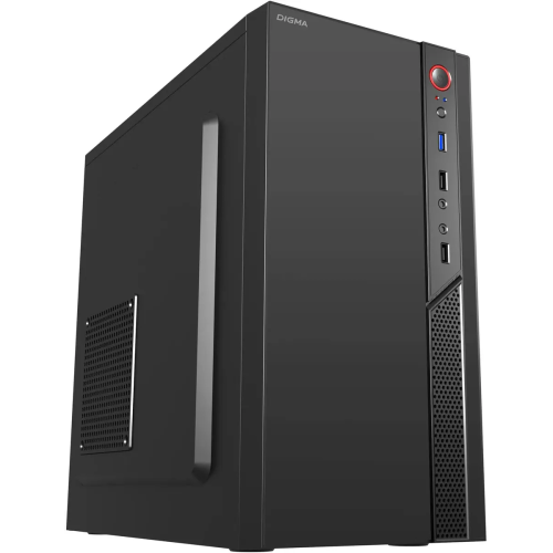 Корпус Digma DCC-MN306 черный без БП mATX 1x80mm 1x92mm 2x120mm 2xUSB2.0 1xUSB3.0 audio
