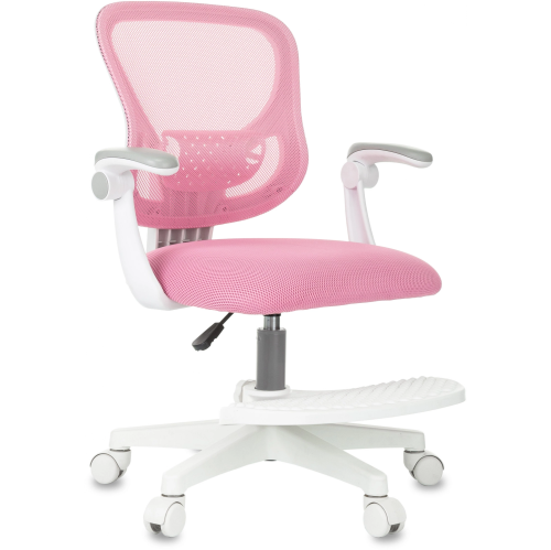 Кресло детское Бюрократ Burokids 3 розовый сетка/ткань крестов. пластик подст.для ног пластик белый