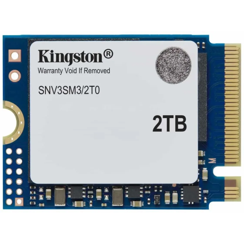SSD Kingston NV3 SNV3SM3/2T0, 2000GB, M.2(22x30mm), NVMe, PCIe 4.0 x4, 3D TLC, R/W 6000/5000MB/s, TBW 640, DWPD 0.2