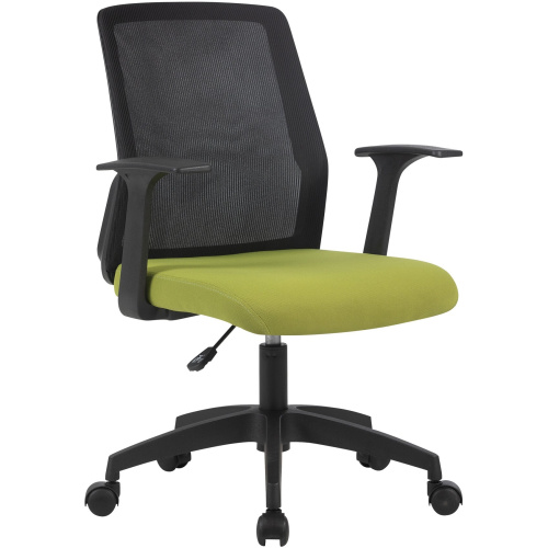 Кресло Cactus CS-MC222-BKGN черный сиденье салатовый