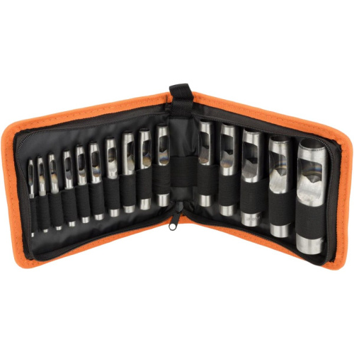 Набор просечек АвтоDело 40415 (13398) 3.0-25.0мм в сумке 15 шт