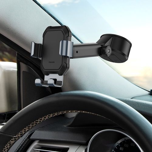 Автомобильный держатель Baseus SUYL-TK01 Tank Gravity Car Mount Holder with suction base Tarnish Black
