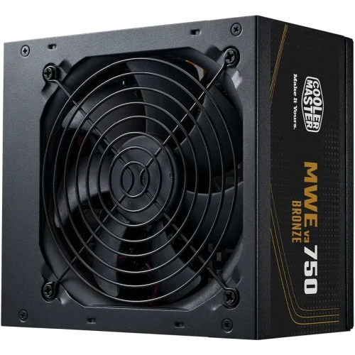 Блок питания Cooler Master MWE Bronze V3 Gen.5 (MPE-7501-ACAAW-3BEU), 750Вт, 80 Plus Bronze, 120мм, retail