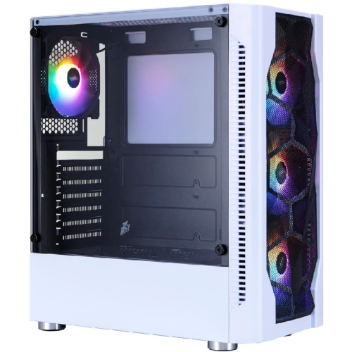Корпус 1STPLAYER DK D4 White (D4-WH-4F1) / ATX / 4x120mm FRGB fans