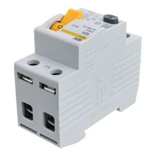 УЗО IEK ВД1-63 (MDV10-2-040-300) белый (упак. 1шт)