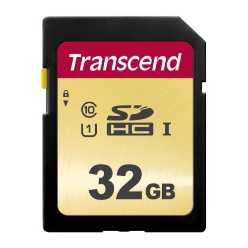 Карта памяти Transcend TS32GSDC500S SDHC 500S, 32GB UHS-I Class U1