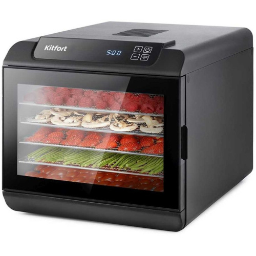 Сушка для фруктов и овощей Kitfort КТ-1921 черный