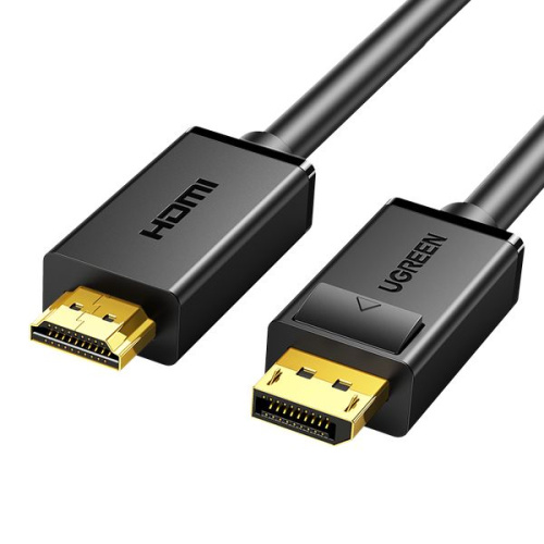 Кабель UGreen DP101 (10202) DP Male to HDMI Male Cable 2 м черный