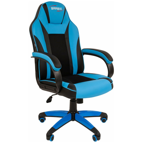 Кресло игровое Brabix Tanto GM-171 (532575) черный/голубой