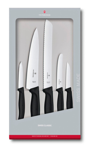 Набор ножей Victorinox Swiss Classic Kitchen (6.7133.5G) 5шт черный