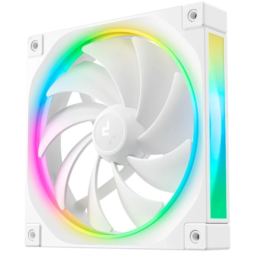 Вентилятор DEEPCOOL FL14 WH 140x140x25мм (PWM, ARGB, белый, 500-1700об/мин) Color Box