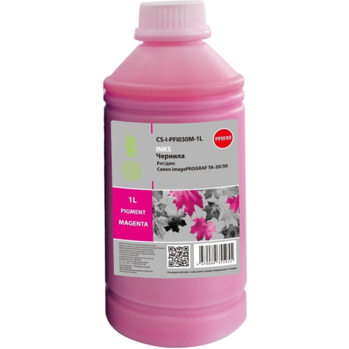 Чернила Cactus CS-I-PFI030M-1L PFI-030 пурпурный1000мл для Canon imagePrograf TA-20/30