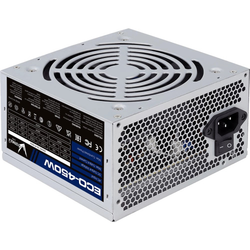 Блок питания Formula Eco-450W (ATX v2.3, 20+4P, 4P, 1xPCIe 6P, 2xSATA, 2xPATA, 1xFDD, 12cm fan)