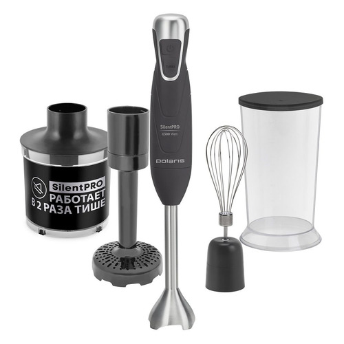 Блендер Polaris PHB 1380 Silent серый/серебристый