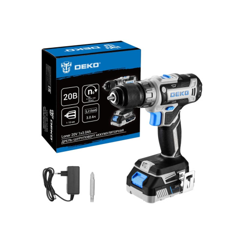 Дрель-шуруповерт Deko Loner 20V (085-1006) с аккум.и зу