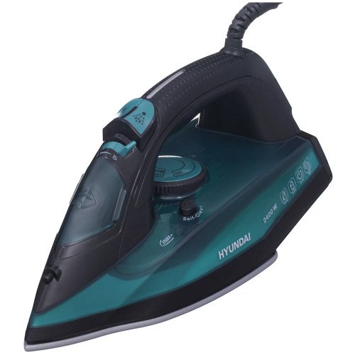 Утюг Hyundai H-SI01124 черный/зеленый
