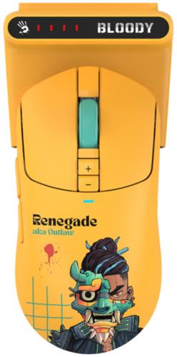 Мышь беспроводная/проводная A4Tech Bloody R72 Ultra Duo Renegade [R72 Ultra Duo Renegade Yellow] желтый