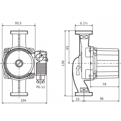 Насос Wilo StarRS 25/6 RK (9168934) циркуляционный (130) (4/96)