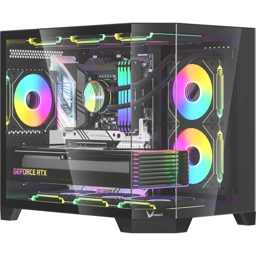 Корпус Formula Crystal Z6M Floe, mATX, без БП, черный