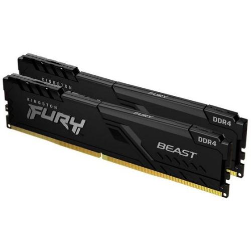 ОЗУ Kingston 64GB 3200MHz DDR4 CL16 DIMM (Kit of 2) Fury Beast Black KF432C16BBK2/64