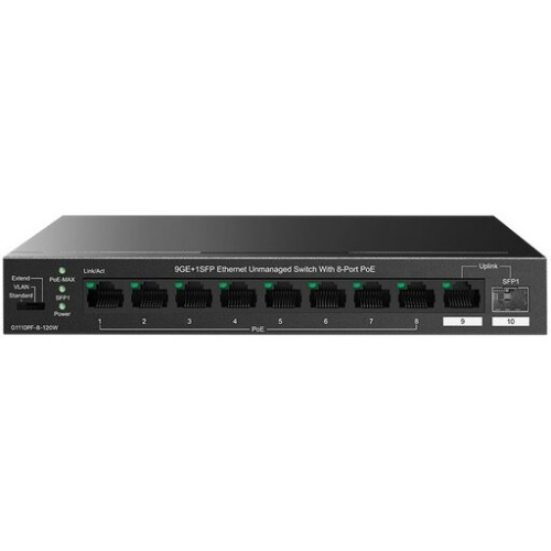 Коммутатор IP-COM G1110PF-8-120W 10 портов